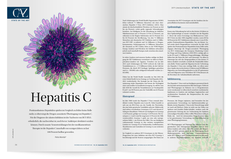 DFP-Literaturstudium - Hepatitis C