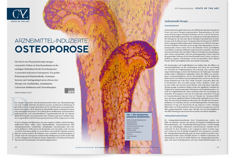 DFP-Literaturstudium: Medikamenten-induzierte Osteoporose