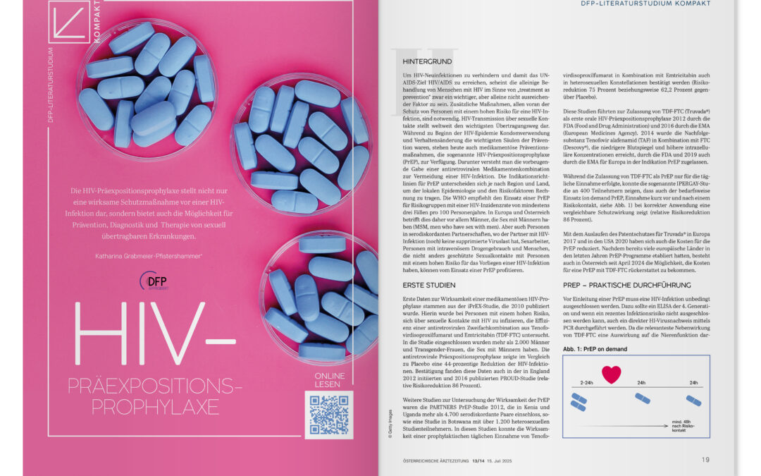 DFP-Literaturstudium kompakt: HIV-Präexpositionsprophylaxe