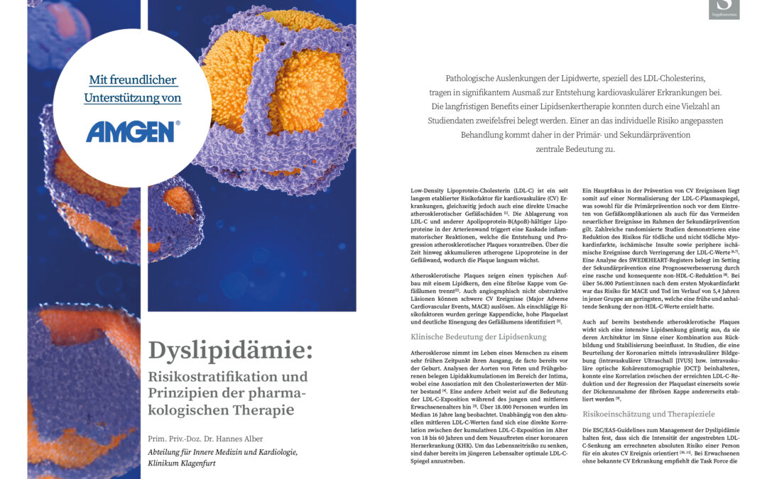 DFP-Supplementum: Dyslipidämie – Risikostratifikation und Prinzipien der pharmakologischen Therapie