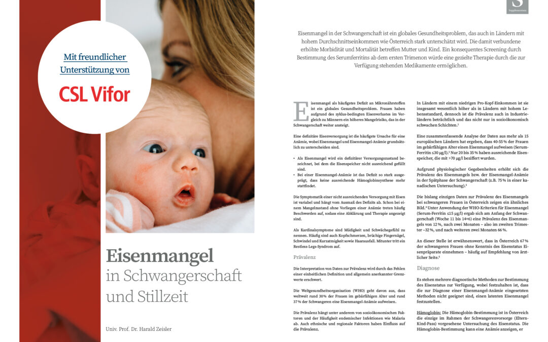 DFP-Supplementum:  Eisenmangel in Schwangerschaft und Stillzeit